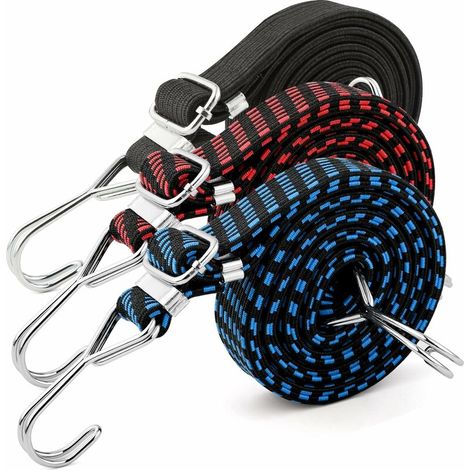 royaluxe - 3 PCS Sangle de Fixation, Sangle d'Arrimage avec Boucle de Serrage Sangle à Griffe pour Moto, Remorque, Camion Utilisé pour la Fixation Pendant Le Transport, 2M30MM (1/5)