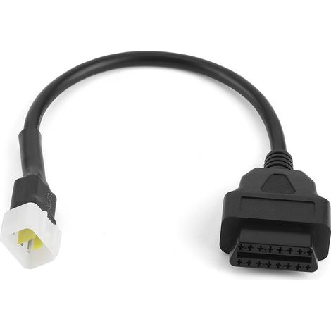 Câble adaptateur de diagnostic 6 broches vers OBD2 16 broches pour moto, connecteur de détection de pannes compatible avec Sinnis (1/5)