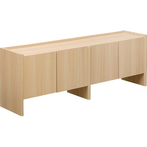 TV-Schrank „John“, rechteckig, 39,5 x 171 cm, 4 Türen, beige - Atmosphera créateur d'intérieur (1/5)