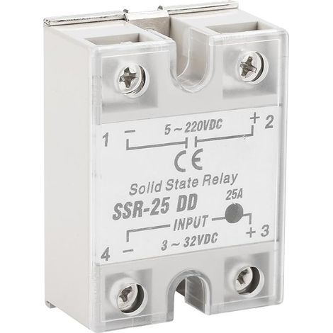 SSR-25 DD 25A 5-220VDC Halbleiterrelais für industrielle Automatisierungsprozesse (1/5)