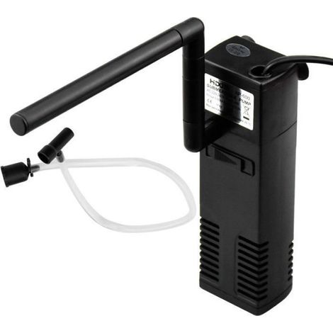 Filtre Interne Pour Aquarium - 3 W / 4 W Réglable - Convient Pour Aquariums De 20 L À 60 L - Avec Éponges Filtrantes - 1 Pièce (1/4)