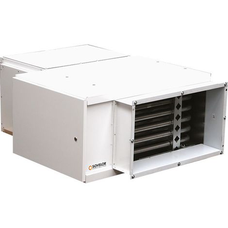 Aérotherme centrifuge Sovelor AGSX35CG31 gaz propane 37mbar 34kW débit d'air 3150m3/h suspendu (1/3)