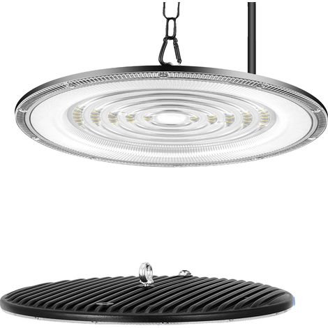 Lámpara de techo LED de alto rendimiento, diseño impermeable, ahorro de energía, 500 W, paquete de 2 unidades. (1/2)