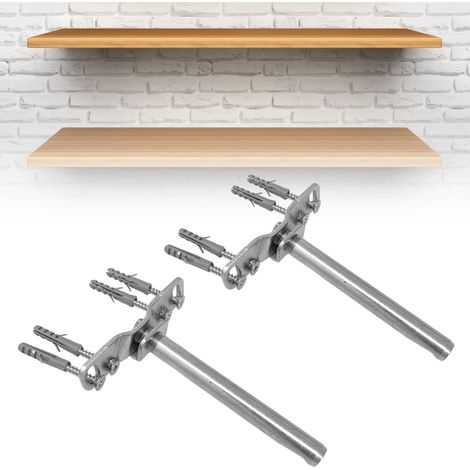 Evotrade – Supports d'étagère invisibles multidirectionnels – Capacité de charge élevée – Installation esthétique – Pour étagères jusqu'à 900 mm (1/2)