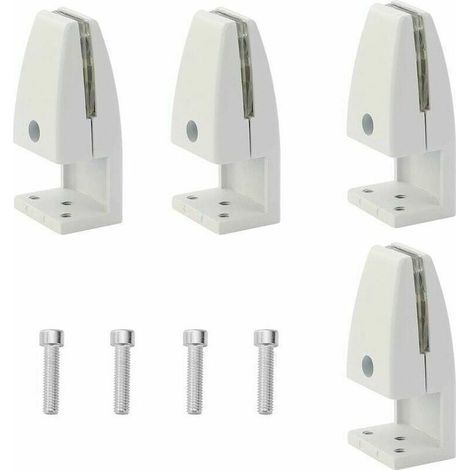 INHHUB Set of 4 Desk Divider Clips, Aluminum Alloy, Sneeze Guard Clips, Classroom Privacy Panel Clips (5–20 mm) - INHHUB (1/5)