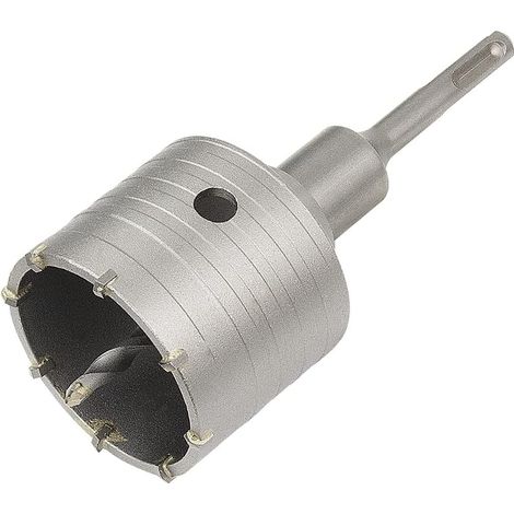 70 mm Beton-Lochsägen-Bit mit 1100 mm SDS-Plus-Adapter + Spiralbohrer + Positionierungsschraube, für Ziegel, Beton, Zement, Stein und Lüftungsschlitze von Klimaanlagen