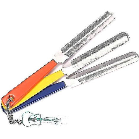 Limes à rainurer le sillet de guitare avec extracteur de cordes