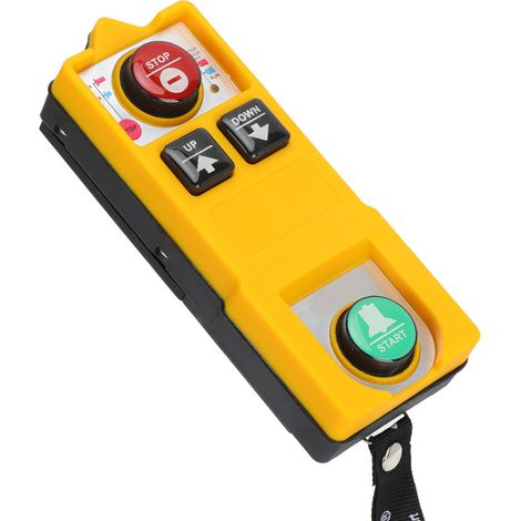 Télécommande pour grue, interrupteur à 2 boutons, boîtier ABS étanche, 24 V CC. (1/5)