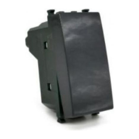 Deviatore unipolare linea gem compatibile con vimar plana 14004 16a nero - 603n