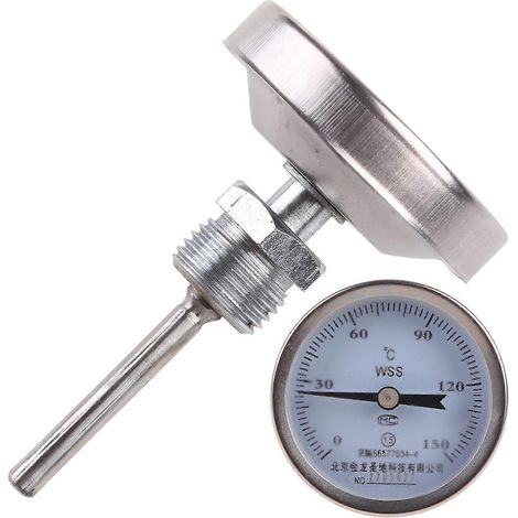 Langfühler-Frittierthermometer für Brauprozesse mit Sofortanzeige aus Edelstahl