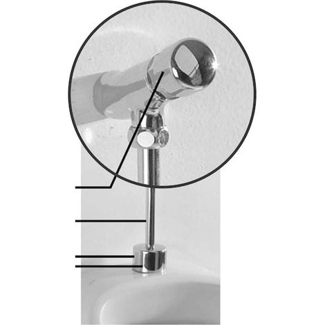 Jika Zubehör - Spülarmatur für Urinale, mit Timer, Chrom H8948040000001