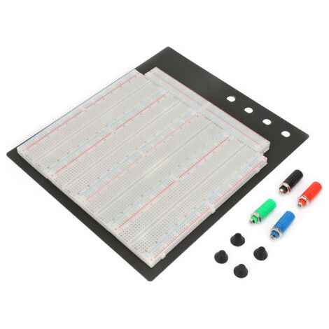 Plaque d'essai électronique, pratique et réutilisable, 3220 points de connexion, conception sans soudure, permettant de gagner du temps lors de la réalisation de circuits électroniques et des tests br