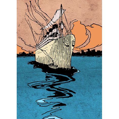 Papier peint panoramique maritim,vintage & retro La Nave (1/5)