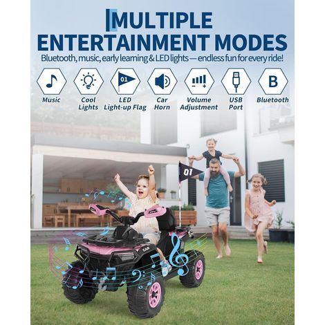 12V ATV Quad Electrique pour Enfants, Voiture Electrique Enfant avec