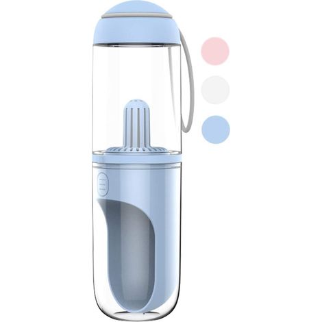 MINKUROW Wasserflasche für Haustiere, tragbarer Wasserspender für Hunde, leichte Wasserflasche für Haustiere (blau) (1/5)