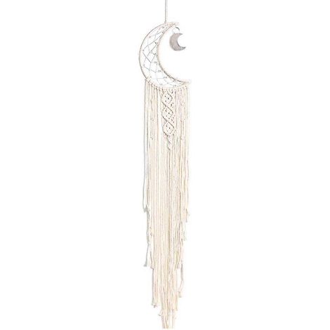 Attrape-rêves, Attrape-rêves lune lumineux - Décoration murale chambre, Attrape-rêves pour ados (1/5)