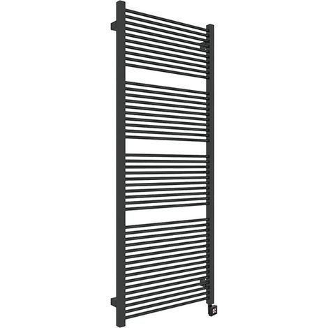 Scaldasalviette elettrico nero 735mm di altezza e 530mm di larghezza - 400 Watt - MIK735/530E8N