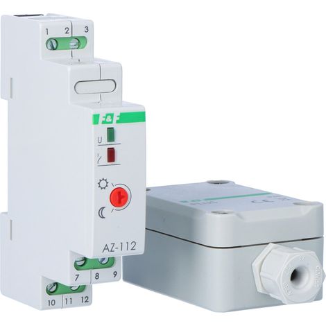Interruttore crepuscolare AZ-112 PLUS I=16A, sonda ermetica esterna PLUS, 1 modulo (1/3)