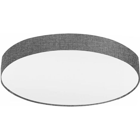 [GEBRAUCHT] B-Ware Eglo Graue Deckenlampe Pasteri Mit Leinenschirm 76 Cm Deckenleuchte Lampe Licht