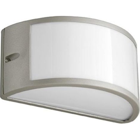 Applique per esterni FABIUS 25x13 cm a doppia emissione in alluminio Silver (1/3)