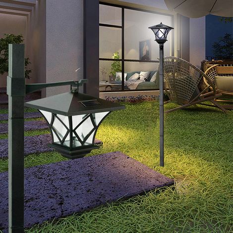 Lampadaire Solaire - 120 cm - Étanche IP44 - Lumière Blanche Fraîche - Pour Jardin Terrasse Allée Entrée - 1 Pièce (1/5)