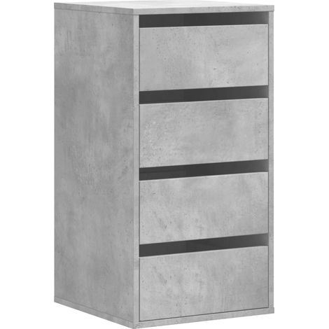 Maison Exclusive - Cassettiera Angolo Grigio Cemento 40x41x76cm Legno Multistrato