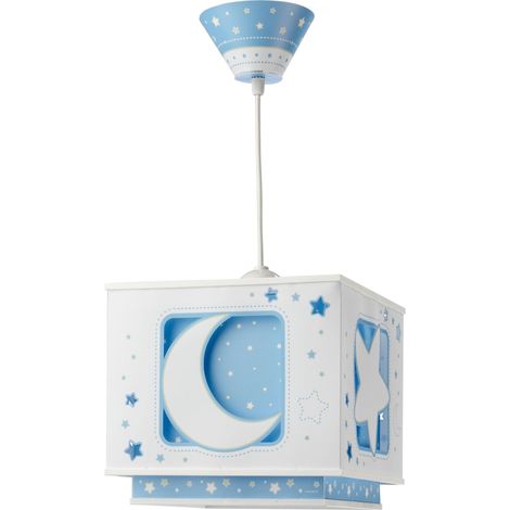 Lampadario sospensione Luna Blu (1/4)
