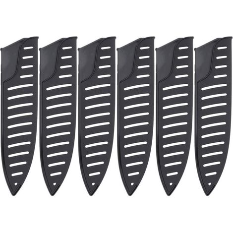 Protège-Lames Plastique Lot de 6 20 CM Étuis de Protection pour Couteaux la Cuisine Accessoires de Coupe Solide pour Usage Cuisine et Rangement (1/5)