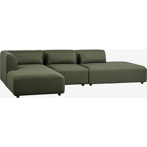 Divano modulare chaise longue sinistro a 3 pezzi con ottomana Fogler SKLUM            