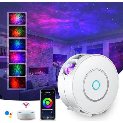 Proiettore di cielo stellato a LED con WiFi, proiettore di cielo stellato intelligente con luce notturna a tema galassia, dimmerabile/controllo vocale/connessione WiFi, decorazione per camera da letto (1/4)