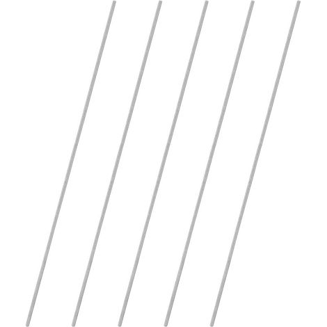 5 Stück M5 x 400 mm, 304 Edelstahl, Rechtsgewinde, Vollgewindestangen für Möbelankerbolzen/Klemmen/Klammern, Schrauben mit metrischem Gewinde (1/4)