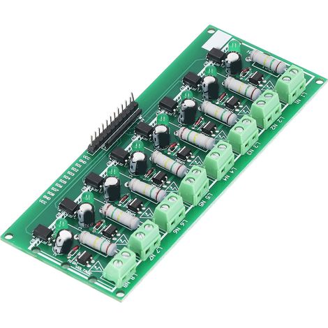 Carte d'isolation par coupleur optique, module de détection de tension PLC 8 canaux 220 V CA, idéal pour le bricolage (1/5)