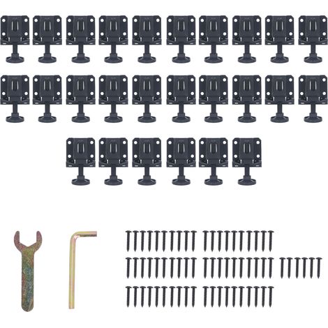 Pieds de nivellement de meubles réglables, écrous hexagonaux élastiques, pieds de nivellement de verrouillage pour armoires de Table, établi, 16 pièces (1/5)