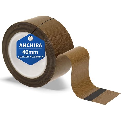 Adhesive Tape 40mm x 10m, High Temperature, Vacuum Machine, PTFE Adhesive, Manual and Pulse Sealing (1/5)