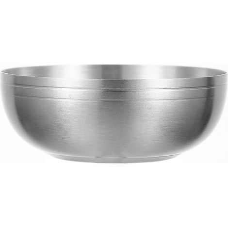 Bol multifonction en acier inoxydable pour soupe, bol à nouilles instantanées-8.5X8.5X3CM-Silver (1/4)