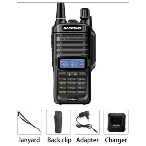 Talkie walkie UV-9R Plus 8W étanche IP67 – Dual Band VHF 144-146MHz & UHF 430-440MHz – 128 canaux – Batterie 2200mAh pour 24h d'autonomie (1/4)