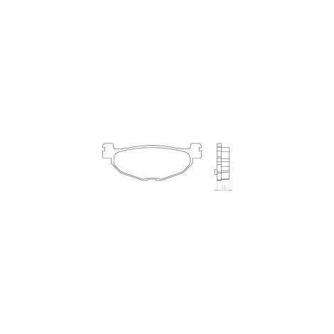 PASTILLAS DE FRENO BRENTA KH408 DE METAL SINTERIZADO (DORADO) (FT 4078)