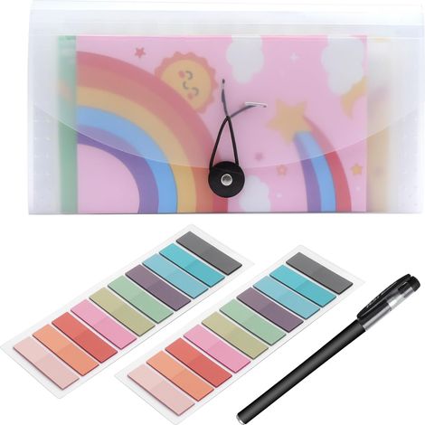 Organisateur de Fichiers 13 Pochettes Extensibles, Organiseur Portable de Reçus Mensuels 26x15 cm pour le stockage Réception Cartes Reçus Facture (1/5)