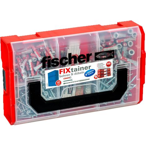 Fischer FIXtainer forare e tassellare 306pz. - 547166 (1/3)