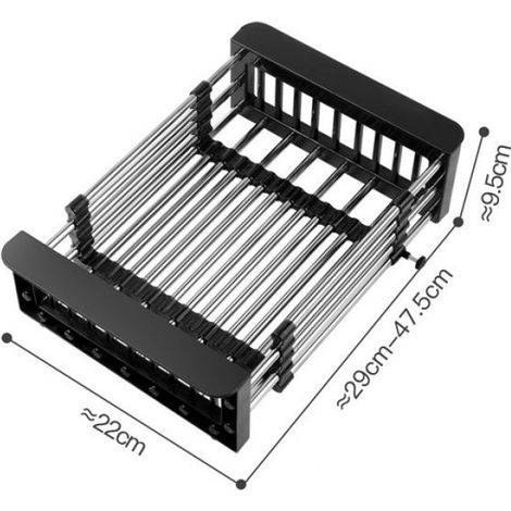 Passoire Pour Évier - Acier Inoxydable 304 - Rétractable 38 À 58 Cm - Pour Cuisine Maison Ou Professionnelle - 1 Pièce (1/5)