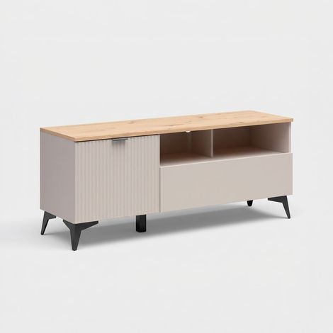 TV-Lowboard Velton mit Schublade und Klappe (1/4)