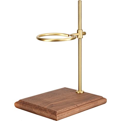 Toivize Verstellbarer Kaffeefilterhalter, Kupfer & Walnuss, 360° drehbar, rutschfest, höhenverstellbar, elegantes Design für manuelles Brühen (1/5)