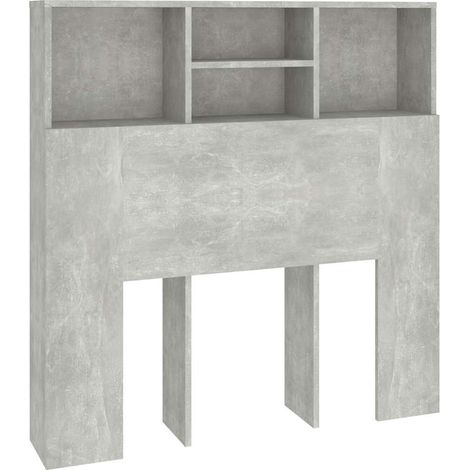 Tête de lit Résistante et économique, Panneau de lit, Gris béton 100x19x103,5 cm OIB5234E (1/5)