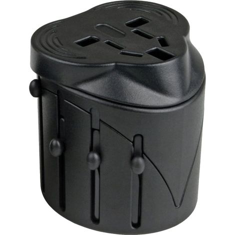 Adaptador de viaje Electraline 70014 potencia 550W compatibilidad 150 países (1/2)