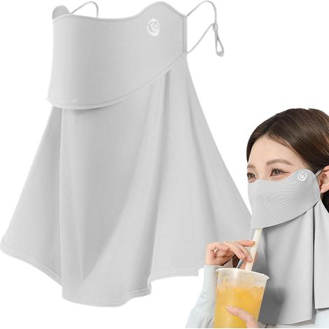 Masque de protection solaire pour femme - Respirant, léger - Protection UV - Pour la marche, la randonnée, le cyclisme, la pêche (1/5)
