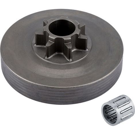 Kit Pignon Tambour Embrayage avec Roulement Aiguilles Tronçonneuse Modèles 4500 5200 5800 (1/3)