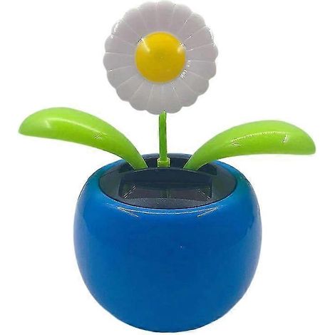 Lustige Auto-Dekoration, solarbetrieben, farbenfrohe Cartoon-Blume, tanzendes Schaukelspielzeug fürs Armaturenbrett – das perfekte Geschenk für Freunde-V (1/5)