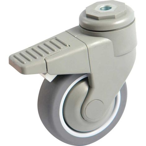 Rueda giratoria avl caster wheel 125 mm sistema de freno