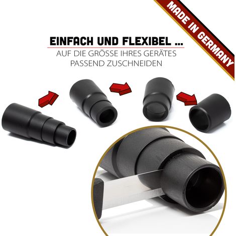 Réducteur universel Adaptateur d'aspiration pour aspirateurs Aspirateurs eau et poussière Aspirateurs multi-usages et outils électriques Meuleuses Scies (1/2)