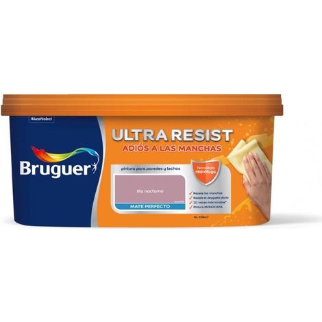 Bruguer ULTRA RESIST Pintura para paredes ultra lavable Lila Nocturno 4L (1/2)